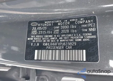 2023 Hyundai Elantra N Line z USA, uszkodzony, nr VIN KMHLR4AFXPU619829